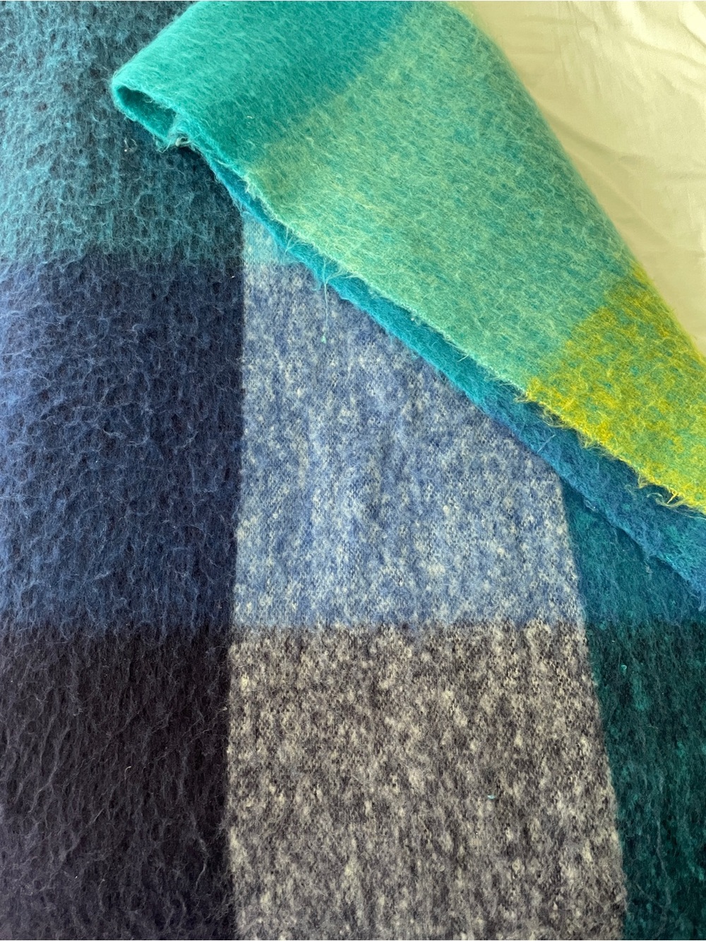 United Colors Of Benetton Large Plaid Blanket Scarf